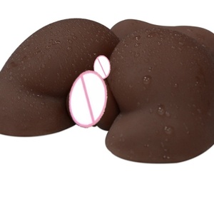 Masturbateur réaliste fessier africain et européen - Jouet sexuel masculin à double canal vaginal et <span class=keywords><strong>anal</strong></span>, avec fesses volumineuses, type torse de poupée sexuelle - Product Image 4