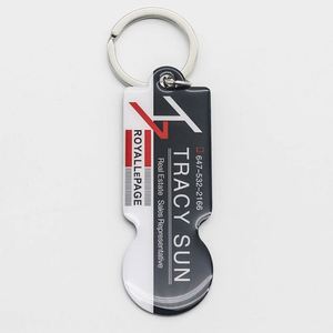 Shopping Cart Trolleys Remover Carrycoin <b>Keychain</b> Bottle Opener Multifunction Euro Token Keyring - Product Image 4