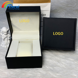 Caja de reloj de cuero personalizada, estuche de regalo cuadrado para reloj, embalaje de reloj resistente al agua, caja de reloj para hombre y mujer - Product Image 5