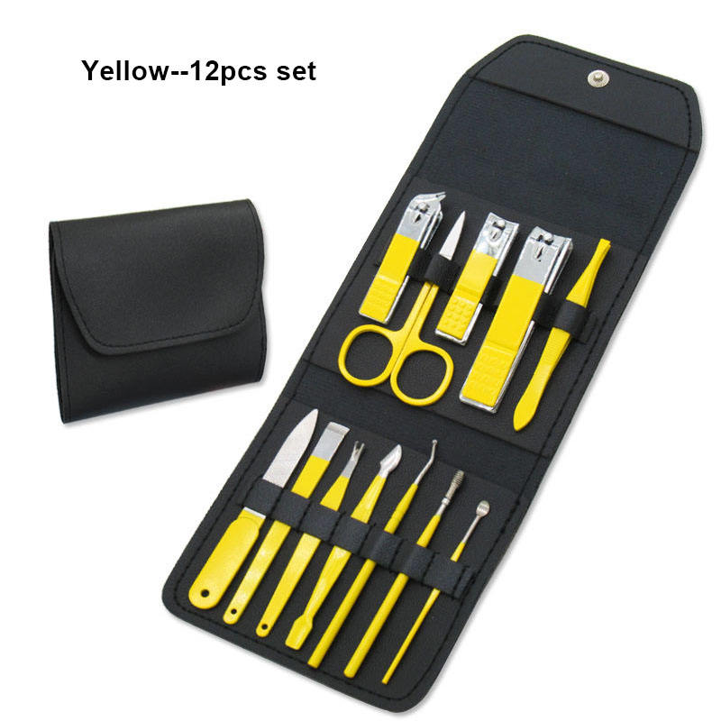 jaune-ensemble de 12 pièces