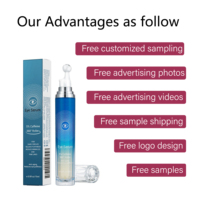 Sérum Contour des Yeux OEM 360° à Bille 15ml – Formule Hydratante Anti-Rides pour Cernes, Ridules et Yeux Gonflés