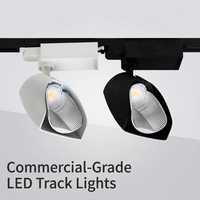 Projecteur LED sur rail COB anti-éblouissement à large angle, polarisé, en aluminium, garantie 5 ans, IRC 90, pour magasin de vêtements