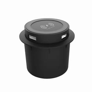 Producto de tendencia, escritorio de mesa integrado, cargador inalámbrico oculto para muebles de cafetería con 2 puertos USB retráctiles adicionales emergentes - Product Image 5