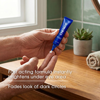Crema Suave para el Contorno de Ojos para Hombre con Efecto Iluminador, Fórmula Botánica de Rápida Absorción, Textura de Piel Suave y Lisa, Cuidado Diario