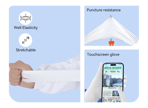 Găng Tay Nhà Cung Cấp 9 Inch Đóng Hộp Dùng Một Lần Trắng Găng Tay Nitrile Găng Tay 100Pcs Thích Hợp Cho Hội Thảo Làm Vườn Vẻ Đẹp - Product Image 3