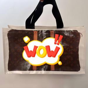 Bolsas de Mano Reutilizables de Polipropileno Tejido para Mujer, Modelo BY-225, Asas de Algodón, Tamaño Mediano, Hechas en Guangdong, para Compras, 2026 BOYU - Product Image 4