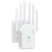 Repetidor Inalámbrico WiFi 5, Amplificador de Señal de Doble Banda 2.4G/5G, Extensor Gigabit, Router Transfronterizo, AP Inalámbrico de 1200 Mbps