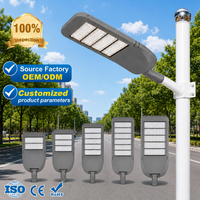 Lampadaire LED extérieur haute luminosité 120LM/W IP66 étanche en aluminium 100W 150W 200W 250W 300W pour jardin, autoroute et parking