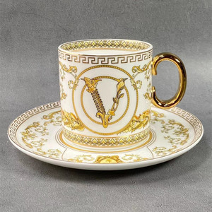 Ensemble de tasses et assiettes en céramique de luxe nordique moderne avec tasses en porcelaine fine, écologiques, pour la maison, les voyages, le thé et le café, idéal comme cadeau - Product Image 3