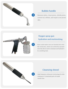 Appareil d'échographie oculaire et de beauté 8-en-1 pour le soin anti-rides, le rajeunissement cutané et le soin du cuir chevelu Jet Peel - Product Image 2