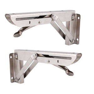 Étagère murale triangulaire pliable réglable à 90 degrés en acier inoxydable, support de plaque Billy Layer estampé - Product Image 5