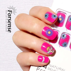 <span class=keywords><strong>Faux</strong></span> ongles artificiels colorés mignons pour filles, peints à la main, vente en gros de styliste 24 <span class=keywords><strong>faux</strong></span> ongles autocollants - Product Image 5