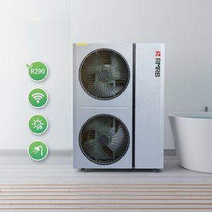 คอมเพรสเซอร์ปั๊มความร้อนแบบอากาศ RMRB RMAW-06ZR1-V A+++ R290 EVI 18.44kW สำหรับใช้ภายนอกอาคาร  วัสดุโลหะ  สำหรับใช้ในครัวเรือน  รองรับ WiFi - Product Image 2