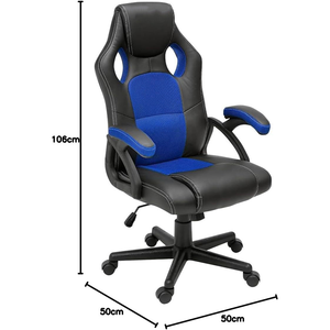 <span class=keywords><strong>Fauteuil</strong></span> <span class=keywords><strong>Gamer</strong></span> de <span class=keywords><strong>Luxe</strong></span> Moderne à Faible MOQ, Qualité Supérieure 2026, <span class=keywords><strong>Fauteuil</strong></span> Informatique Pivotant, Meilleur <span class=keywords><strong>Fauteuil</strong></span> de Jeu Professionnel pour Adultes en Noir et Bleu - Product Image 6