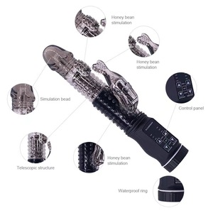 Vibrador <span class=keywords><strong>Transparente</strong></span> Morado con Forma de Sirena, con Perla Giratoria, Juguete Erótico para Adultos, Recargable por USB, IPX7 - Product Image 4