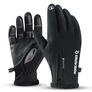 Top Qualité mode coupe-vent imperméable chaud hiver vélo gants de moto gants antidérapants hiver Personnaliser Logo En Gros - Product Image 1