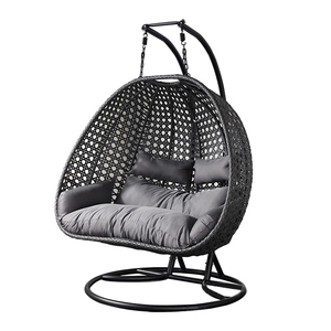 Modern Rattan Hanging Egg Chair <strong>With</strong> Stand Patio <strong>Swings</strong> Rocking <strong>Basket</strong> Hammock Chair Balcony Courtyard Garden Outdoor Furniture