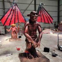 Monstre animatronique réaliste pour maison d'horreur, démon, accessoires d'Halloween pour centres commerciaux et parcs d'aventure, usage intérieur