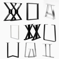 Pieds de table basse en fer universels pour la plupart des plateaux de table