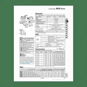 SMC Pneumatics MXS16-40BT Air Slide <b>Table</b> - Product Image 1
