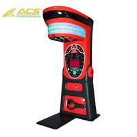 Machine d'arcade de boxe à monnayeur ACS pour intérieur, jeu de force de frappe, construction en métal et plastique pour centres de divertissement
