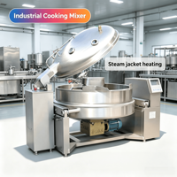 Panci Masak Industri Berlapis Uap dari Baja Tahan Karat Kelas Makanan untuk Produksi Saus, Selai, dan Pasta