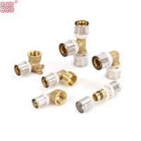 Raccords coudés en laiton plaqué de haute qualité pour systèmes multicouches PEX-AL-PEX, haute pression, vente en gros