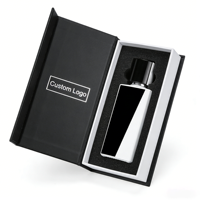 Boîtes cadeaux de parfum en papier artistique biodégradable blanc 1200G avec logo estampé à l'or, taille personnalisée, vente en gros, avec insert en EVA