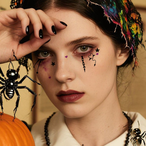 Halloween Temporary <strong>Tattoos</strong> Sticker Halloween Creepy Clown Comical <strong>Joker</strong> Dark Halloween Makeup Waterproof <strong>Tattoo</strong> for Face Arm - Product Image 3