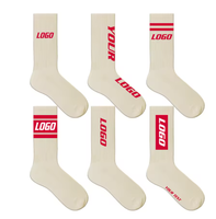 Chaussettes de sport unisexes en coton de haute qualité, avec logo sur la cheville, compression et grip personnalisés