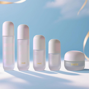 Nueva Llegada: Envases Cosméticos de Vidrio Esmerilado Redondos para Lápiz Labial, Suero para Ojos, Crema, Botella de 30ml, 40ml, 60ml, 100ml, 120ml, Botella con Bomba para Loción - Product Image 2