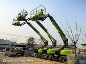 Nouveau type de camion nacelle articulée avec bras élévateur, hauteur de travail 22,95 m, capacité de charge 300/454 kg, moteur électrique, lampadaire - Product Image 5