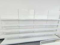 Étagères de supermarché sur mesure, robustes, en acier laminé à froid, capacité 120-150 kg, couleur noire