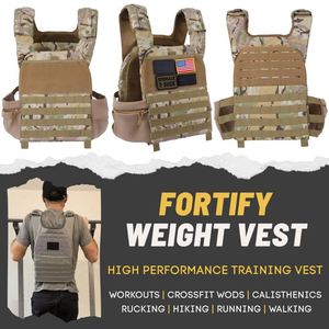 MR Adjustable Fitness <b>Weighted</b> Vest for Men and <b>Women</b> 5 10 15kg Running Workout Equipment with Pocket Running Walking Workouts - Product Image 2