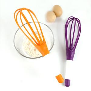 Batteur à œufs créatif rotatif et pliable en plastique PP, mélangeur manuel, outils de cuisine - Product Image 3