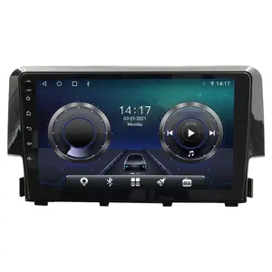 9'' Android 12 Car Stereo Radio for Honda Civic 2016- 2019 GPS DSP Carplay SPDIF 4G SIM 5GWiFi Subwoofer Optical Output DVR DAB