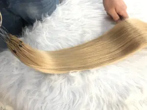 תוספות שיער אדם טבעי 6D רוסי ציפורן מיושר רמי מכונת נוצות בתולה כפול ערב שיער ערב שיער