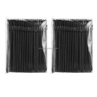 Einweg-Lippenpeeling-Stäbchen, Lippen- und Augenapplikator, Lippenstift- und Nagellackapplikator, Augenbrauenstäbchen, schwarze Make-up-Liner-Pinsel aus Nylon