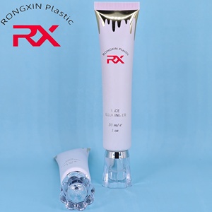 D22 10-35g Logo personnalisé Tube d'impression acrylique forme <span class=keywords><strong>de</strong></span> fleur bouchon à vis crème pour les yeux soins <span class=keywords><strong>de</strong></span> la peau hôtel produit en plastique PRC Tube <span class=keywords><strong>de</strong></span> canne à sucre - Product Image 2