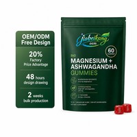 Compléments Nutritionnels OEM : Gommes de Glycinate de Magnésium 500mg pour Adultes - Soutien Énergétique
