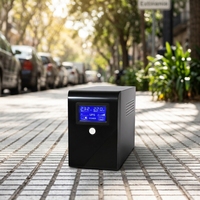 Sistema de Alimentación Ininterrumpida (UPS) LongKun, Fuente de Alimentación de Respaldo con Pantalla LCD, Inversor UPS para Computadora, Hogar, Oficina, Servidor, Emergencias