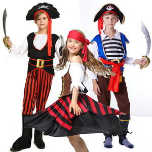 Costumes de pirate d'Halloween 2024, costumes de pirate de luxe mignons pour enfants, garçons et filles, <span class=keywords><strong>carnaval</strong></span>, pirates des Caraïbes, costume de mascarade pour enfants - Product Image 4