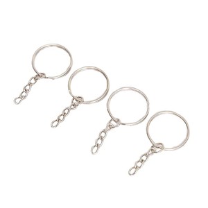 Metal Keychain Zinc Alloy Round Plated <b>Chain</b> For Jewelry Making DIY Craft Accessories - Product Image 3