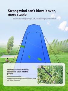 Tenda Portatile Camouflage per Campeggio, Doccia, Spogliatoio, Pesca, Impermeabile Quattro Stagioni, Calda e a Montaggio Rapido - Product Image 4