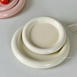 مستدير-أواني طعام غربية ذات حواف سميكة-أدوات مائدة مبتكرة من الستيك-أواني المطبخ الرئيسية - Product Image 5