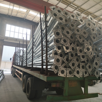 Poste de Luz Cónico de Acero Galvanizado en Caliente de Grado Industrial, 9m 10m 11m, para Proyectos de Iluminación Urbana y Pública