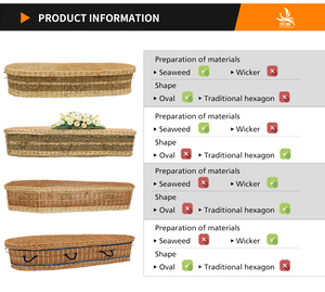 <span class=keywords><strong>Cercueil</strong></span> couleur de saule fait à la main, vente en gros - Product Image 6