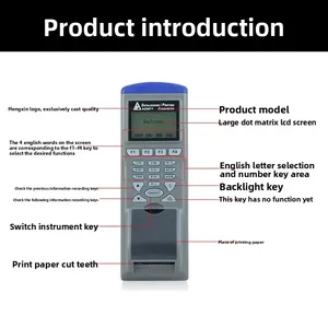 Vendas quentes AZ9871 Impresso Velocidade do Vento e Volume <span class=keywords><strong>Recorder</strong></span> Industrial Vento Velocidade Tester Anemômetro Ambiental - Product Image 3