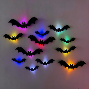 Decoraciones de Halloween con Murciélagos, Adhesivos Negros para Decoración del Hogar, Decoración Vintage de Pared para Halloween - Product Image 5