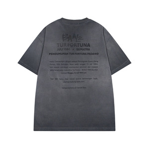 T-shirt d'été 2025 pour homme, motif chanteur <span class=keywords><strong>rock</strong></span>, jersey délavé, col teint, manches courtes, coupe décontractée ample - Product Image 4